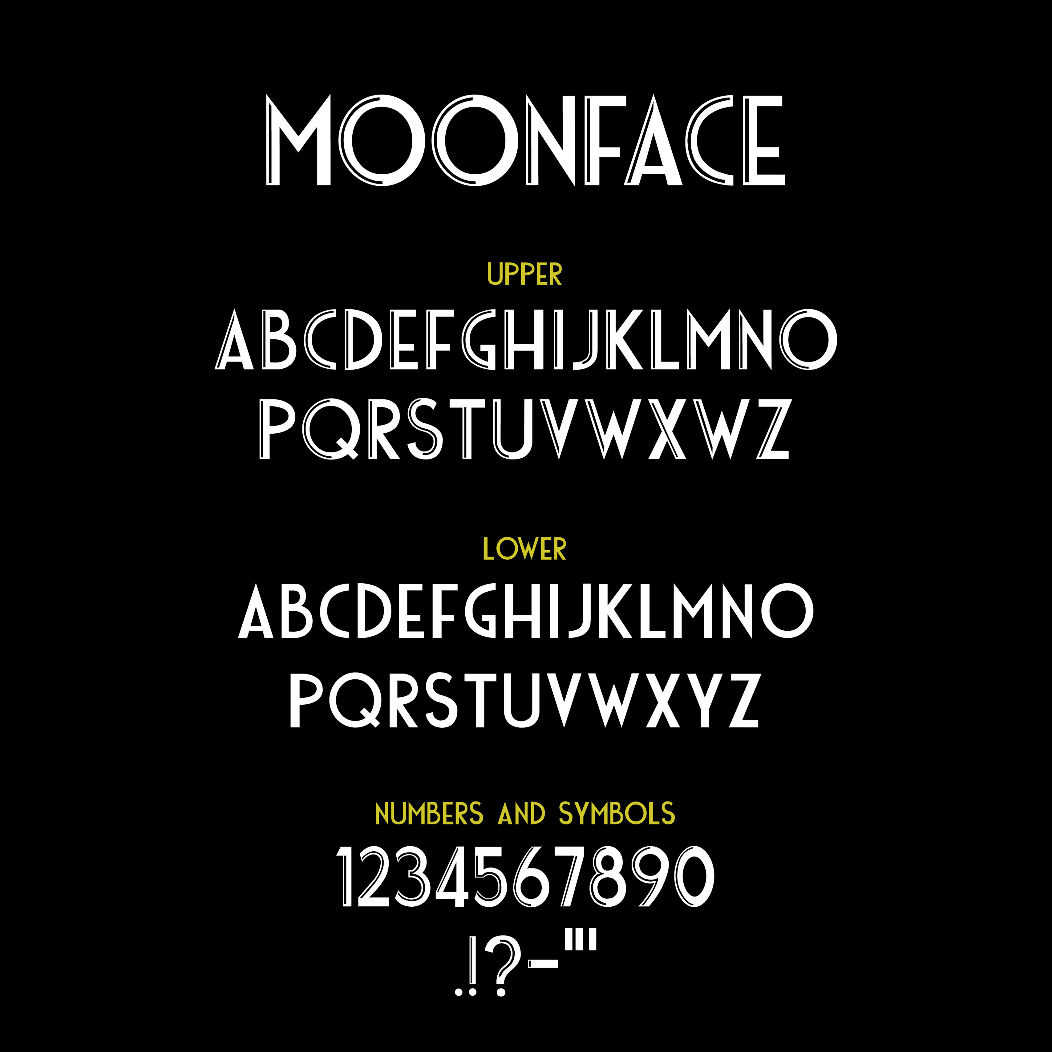 Typeface Design: Moonface